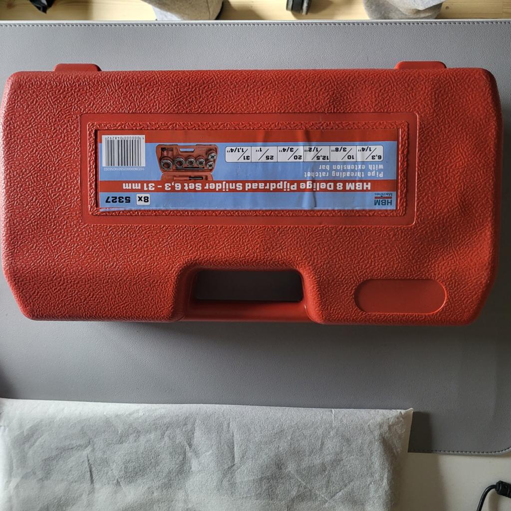 HBM 8 Delige Pijpdraadsnijset 6,3 – 31 mm, Ophalen