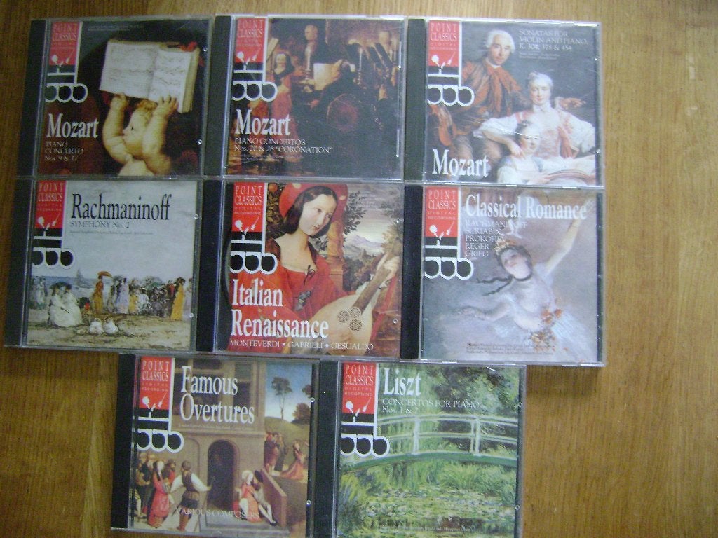 8x CD Point Classics, Ophalen of Verzenden, Classicisme, Gebruikt, Overige typen