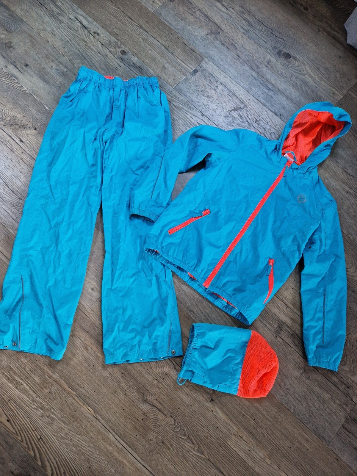 Regenpak voor kinderen - Blauw met oranje accenten, Ophalen of Verzenden, Zo goed als nieuw, Jongen of Meisje