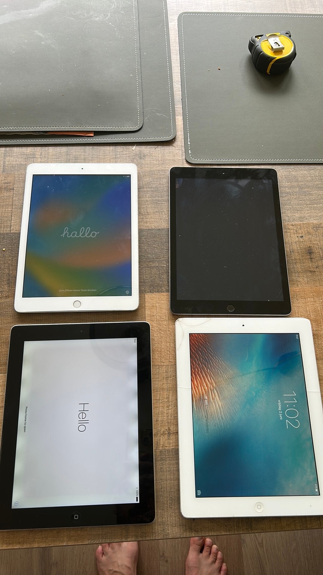 Diverse Ipads, 2x A1822, A1458,A1416, Computers en Software, Apple iPads, Apple iPad, Wit, Zo goed als nieuw, 16 GB