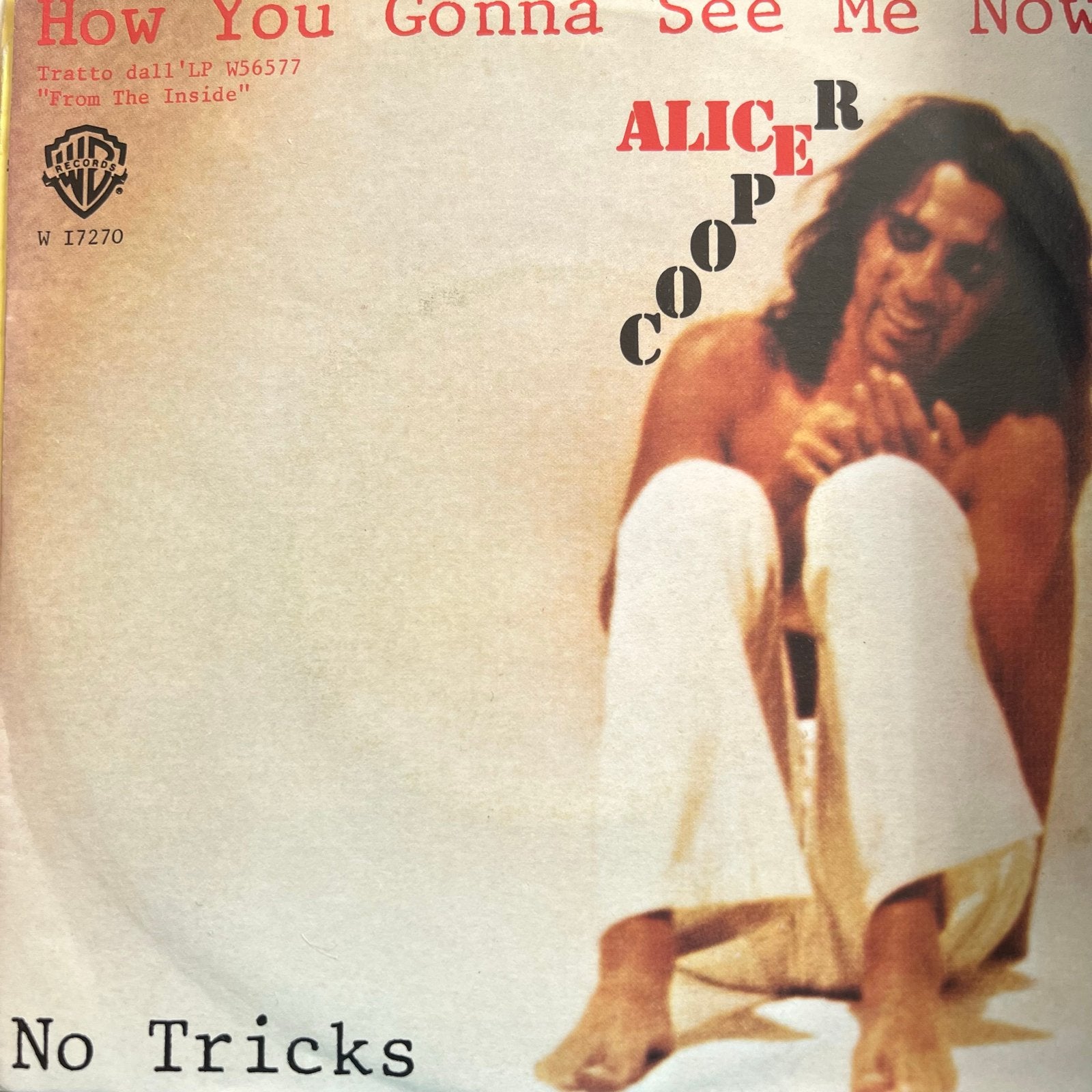 Alice Cooper - How You Gonna See Me Now (Italië), Gebruikt, 7 inch, Rock en Metal, Fotohoes