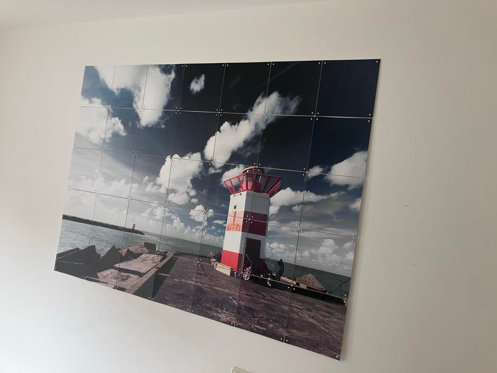 IXXI Foto Vuurtoren 120x100cm, Ophalen, Gebruikt, 100 tot 125 cm, Foto of Poster