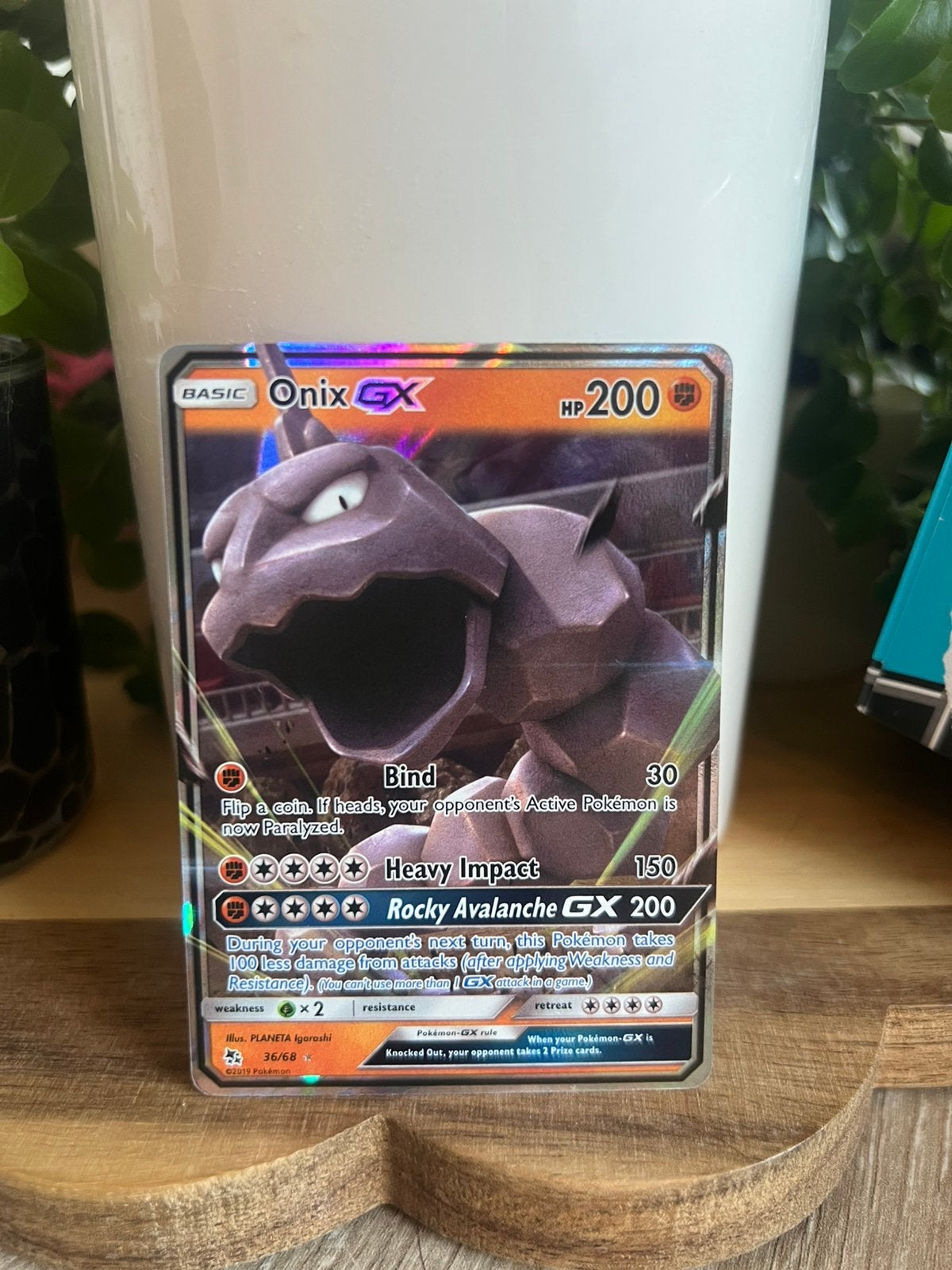 Onix GX 36/86 Pokémon Hidden Fates, Ophalen of Verzenden, Nieuw, Losse kaart, Foil
