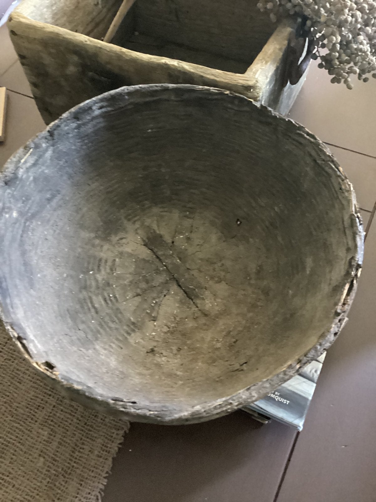 Oude mand, Ophalen of Verzenden, Zo goed als nieuw, Rond, Riet