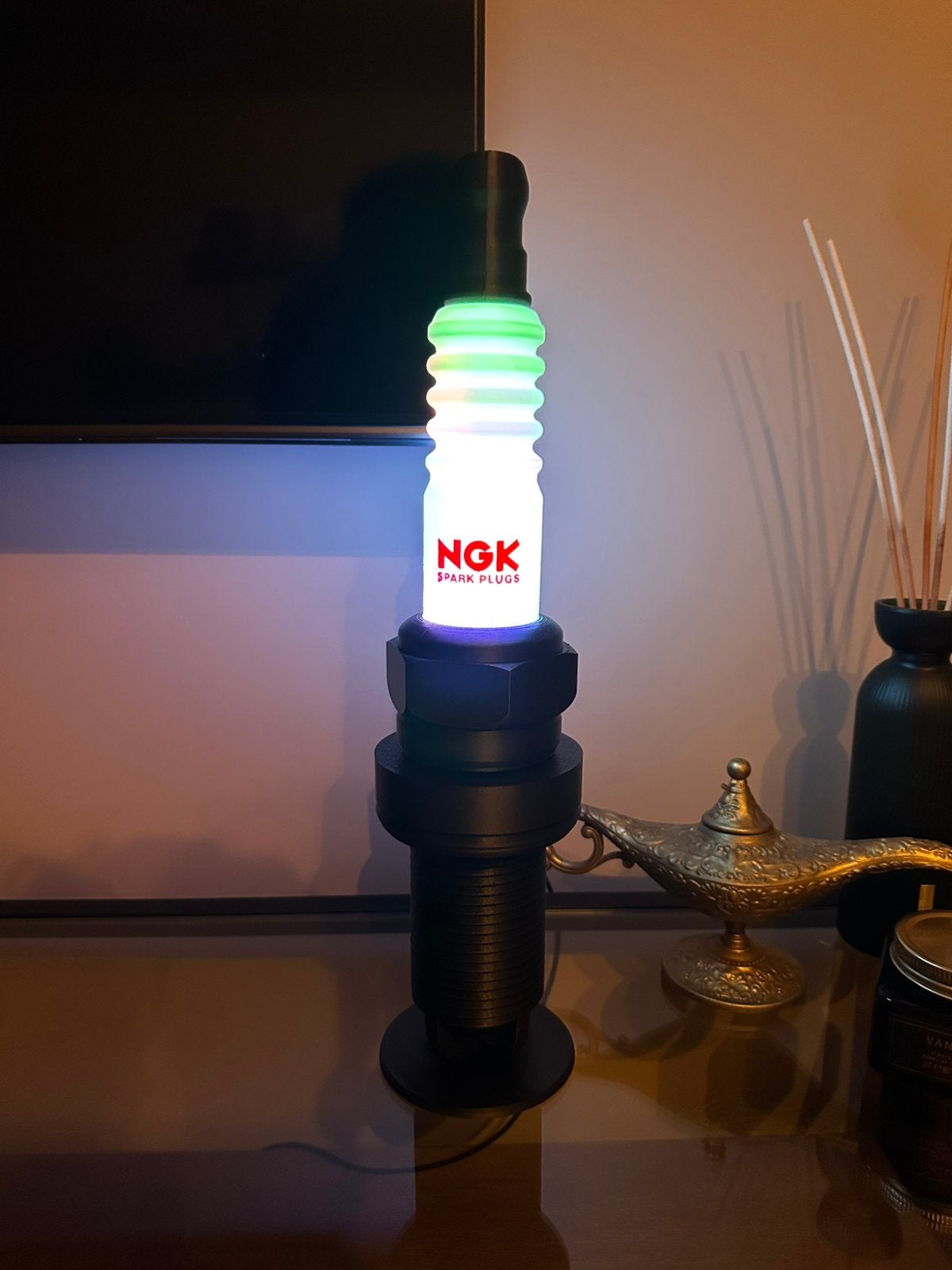 NGK Bougie Lamp, Ophalen of Verzenden, Zo goed als nieuw, Kunststof, Minder dan 50 cm