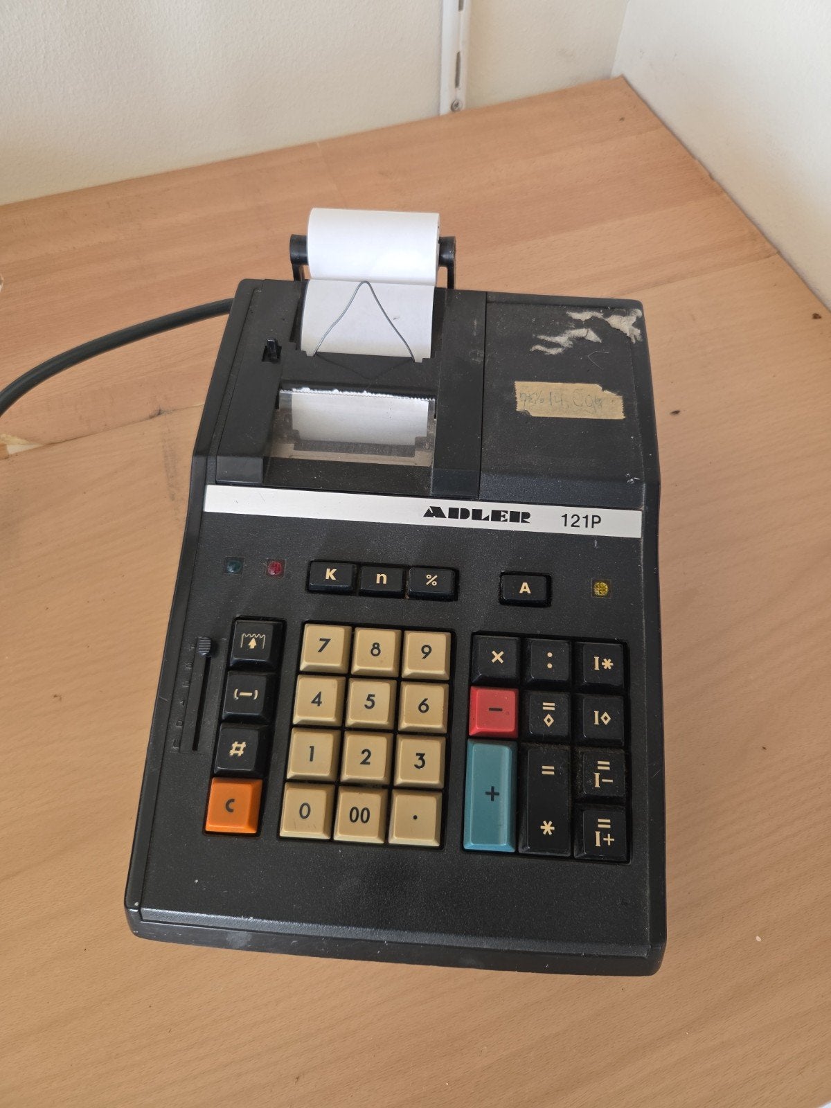 Vintage Adler 121P rekenmachine met printer – retro kantoor, Ophalen