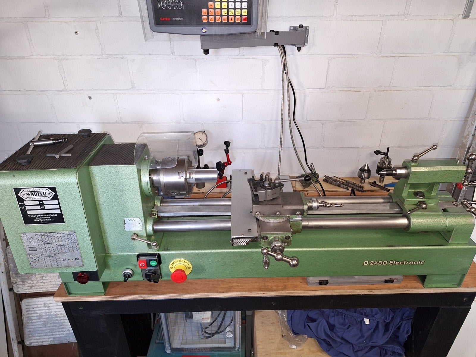 wabeco 2400 Electronic draaibank gemoderniseerd, Ophalen, Metaaldraaibank