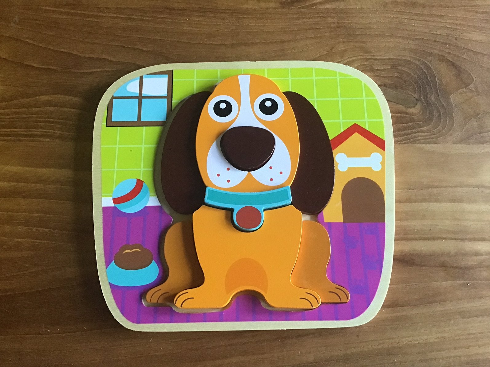 Kinderpuzzel hond, Ophalen of Verzenden, 10 tot 50 stukjes, Zo goed als nieuw