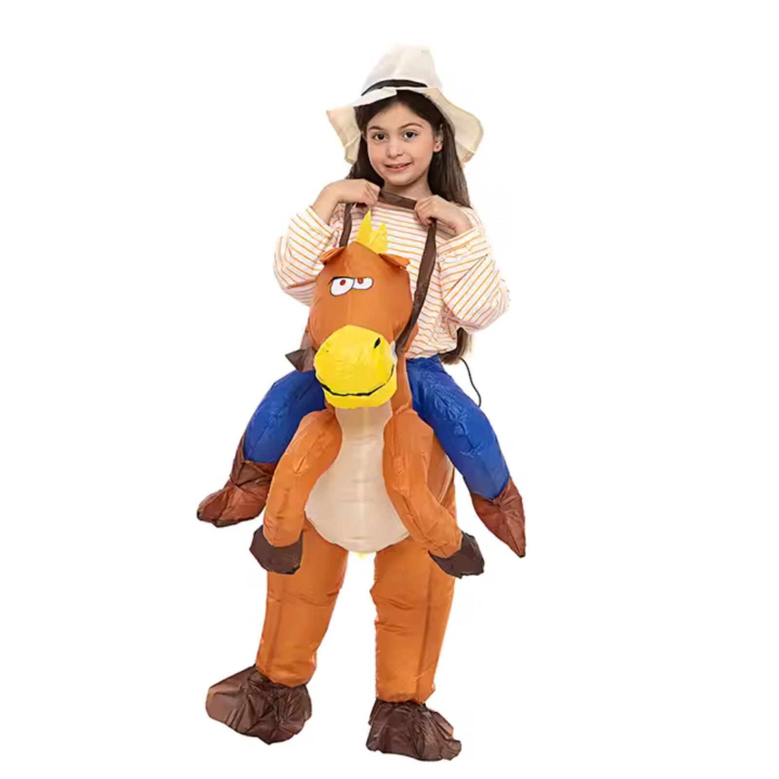 opblaasbaar feestpak Cowboy/girl op paard (NIEUW)/Carnaval, Ophalen of Verzenden, Nieuw, Jongen of Meisje