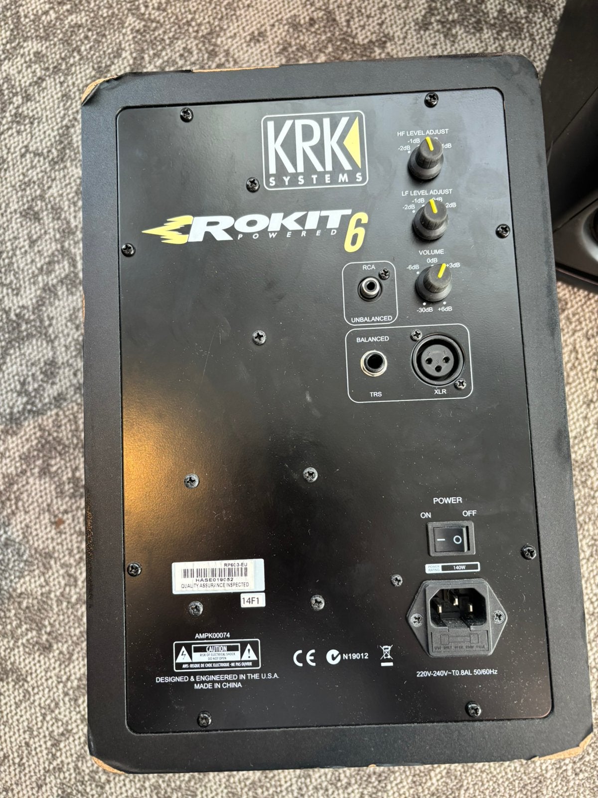 2x KRK Rokit 6 G3 Studio Speakers – Inclusief Stroomkabels, Ophalen, Gebruikt, Overige merken