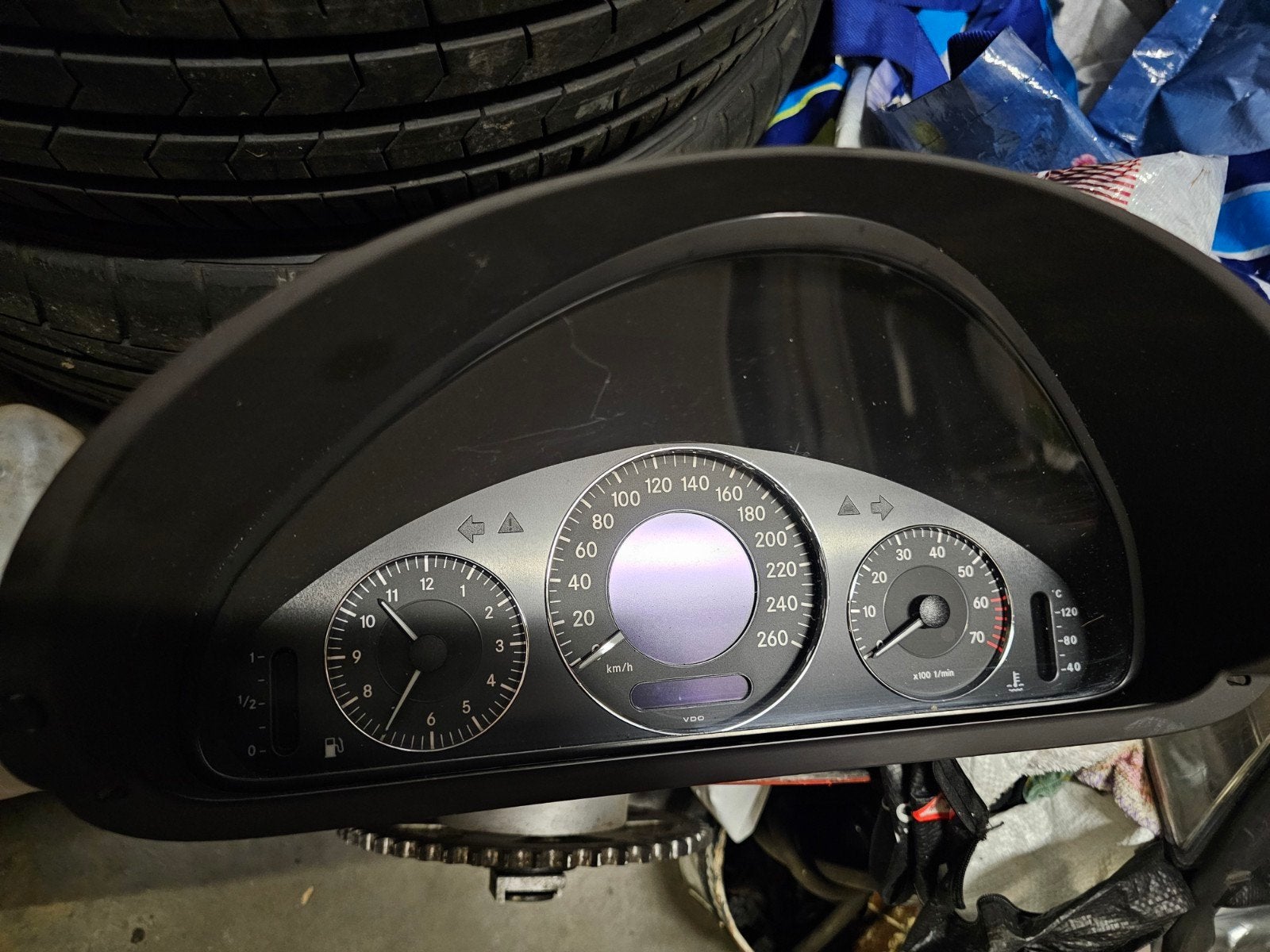 Mercedes dashboard klok, Ophalen of Verzenden, Gebruikt, Mercedes-Benz