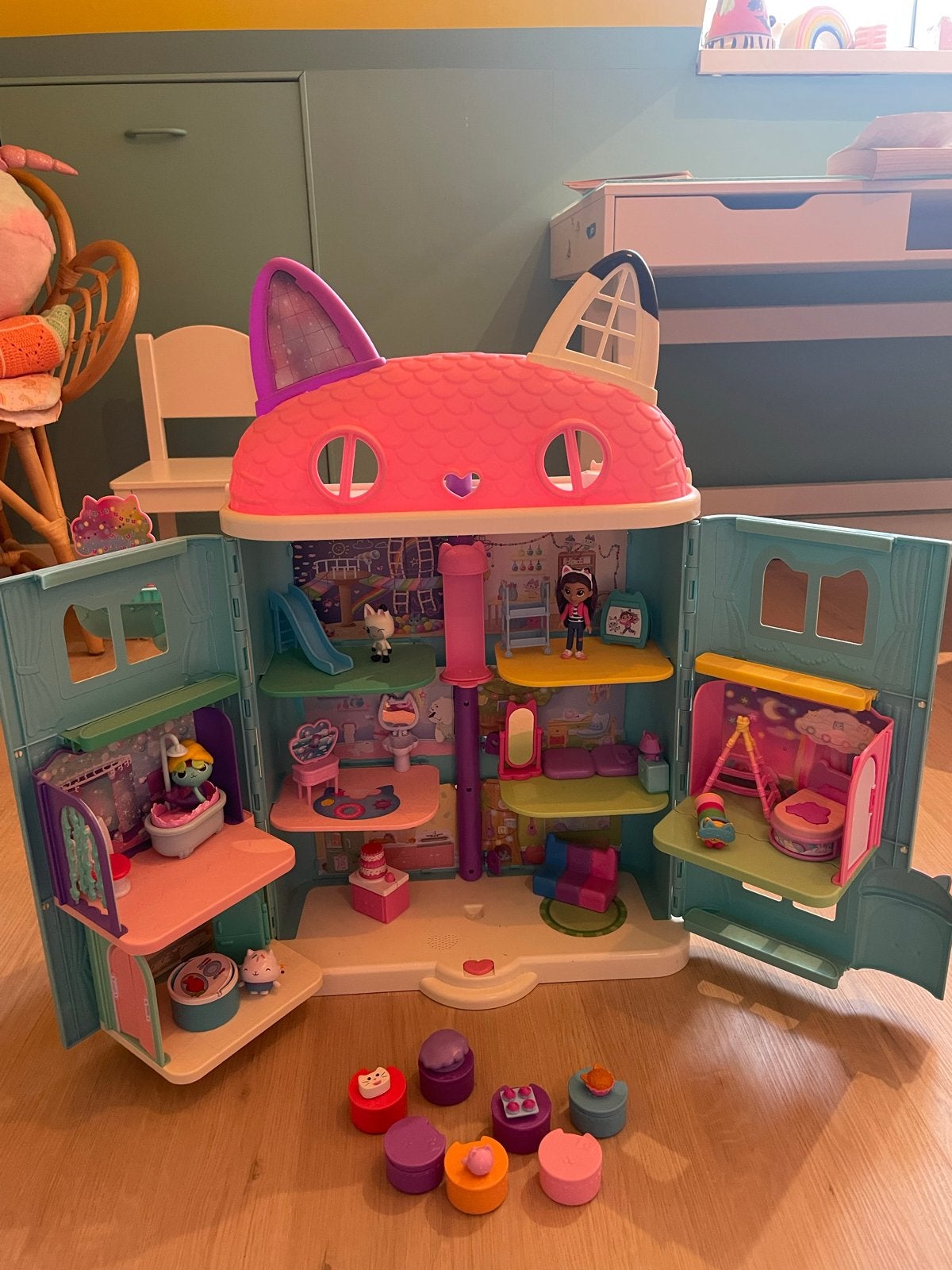 Gabby's Poppenhuis met Accessoires - Zo goed als nieuw, Ophalen, Zo goed als nieuw, Poppenhuis