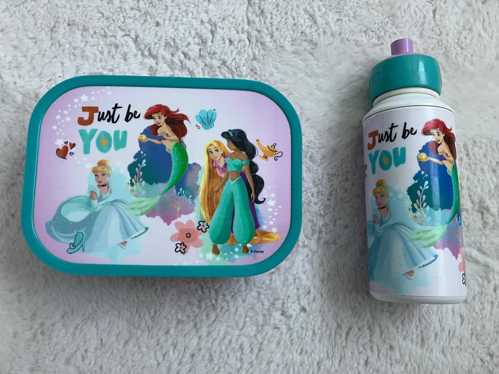 Mepal lunchbox en drinkfles Disney prinsessen, Ophalen of Verzenden, Zo goed als nieuw