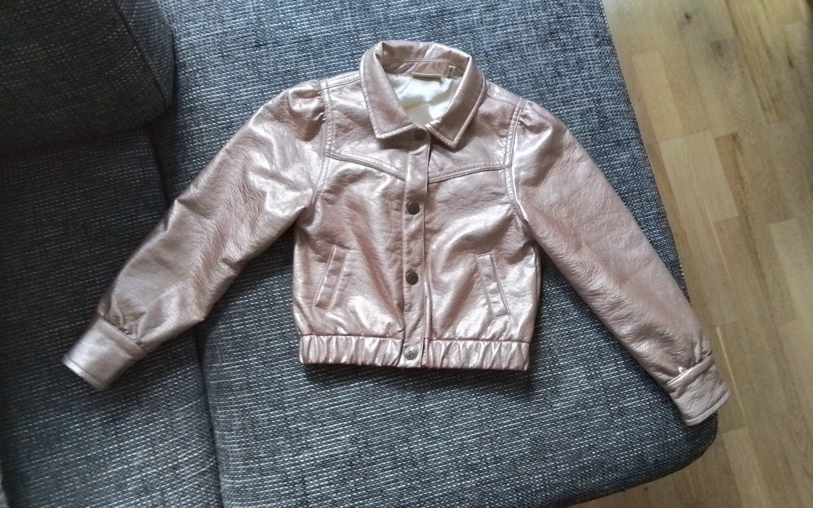 Like Flo, gouden jasje., Kinderen en Baby's, Kinderkleding | Maat 152, Meisje, Ophalen of Verzenden, Zo goed als nieuw, Like flo