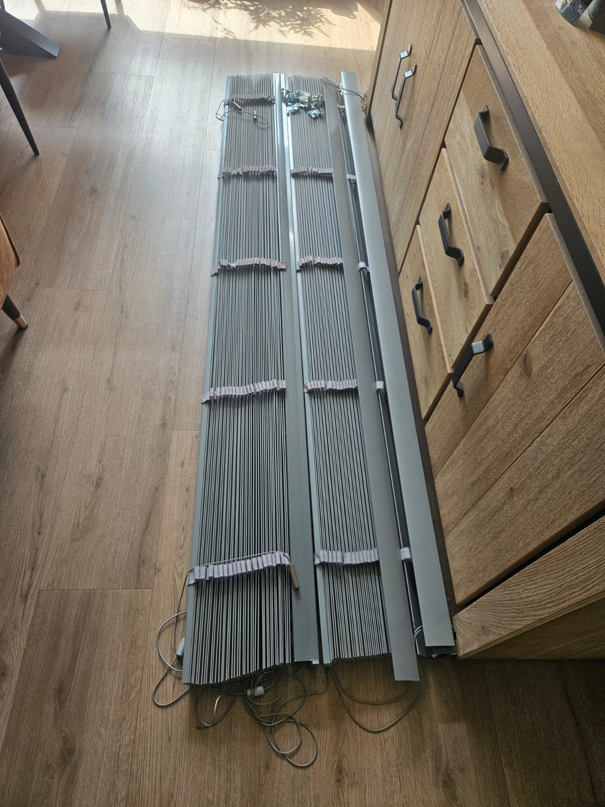 Luxaflex grijs, Ophalen, Gebruikt, 200 cm of meer, Grijs