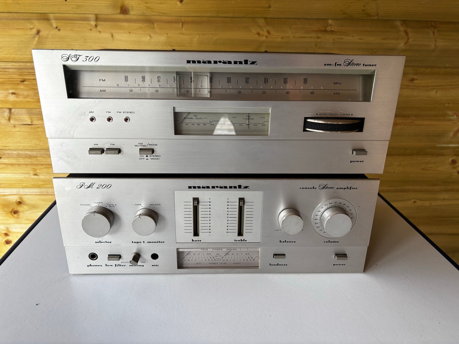 Marantz ST300 Tuner en PM200 Receiver - Vintage Audio Set, Gebruikt, Tuner of Radio, Losse componenten, Ophalen