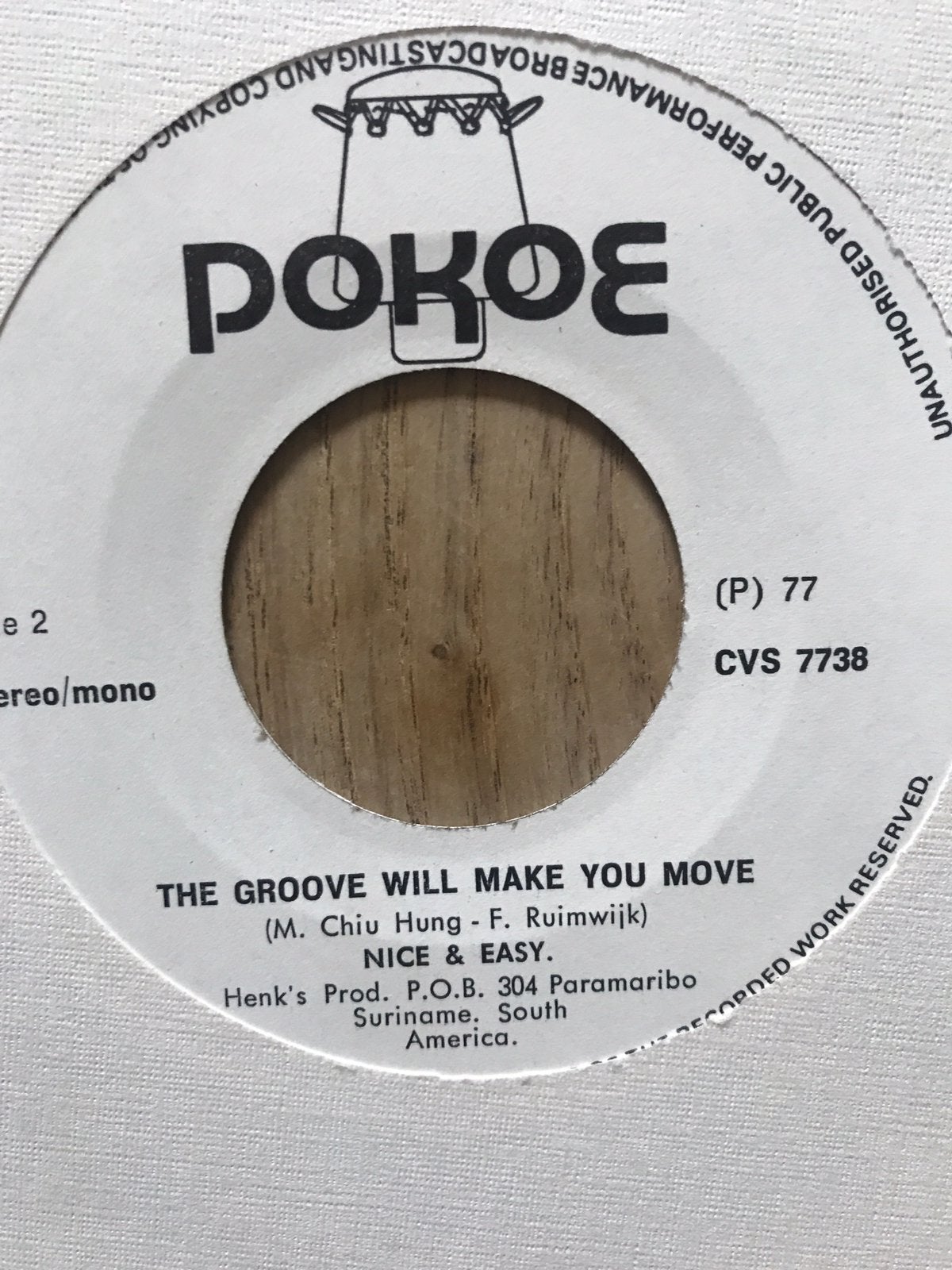 Nice & easy / the Groove will make you move / funk 45, Cd's en Dvd's, Vinyl Singles, Ophalen of Verzenden, Zo goed als nieuw, Pop