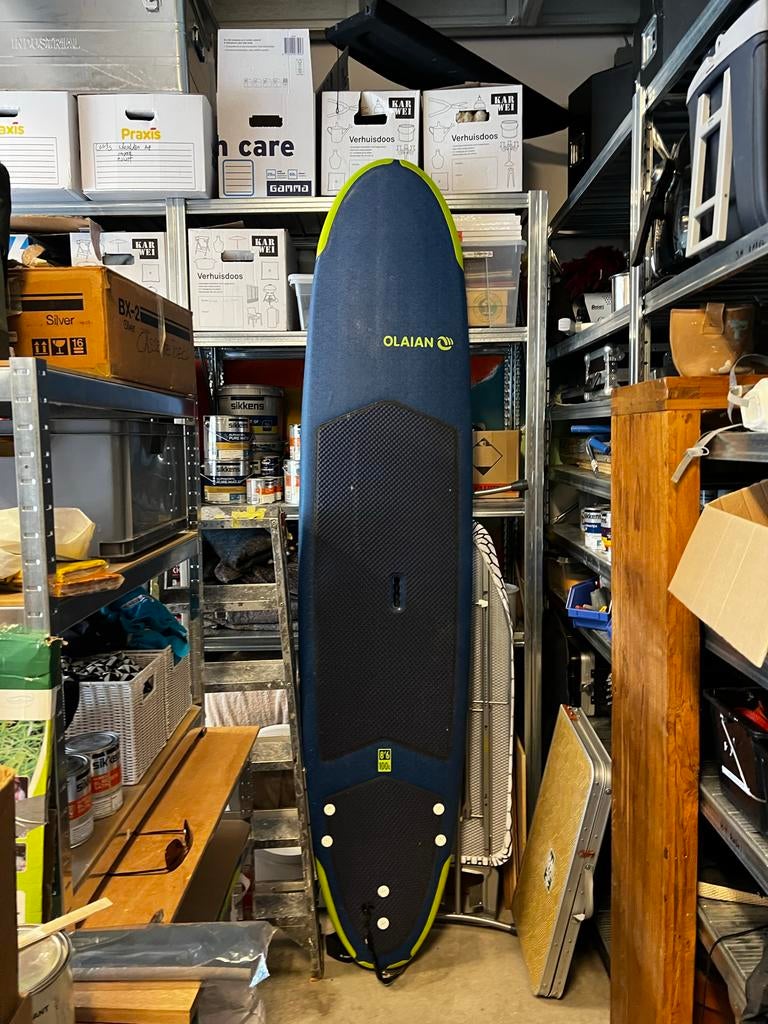 Olaian Surfplank 8'6" - Ideaal voor beginners, Watersport en Boten, Golfsurfen, Ophalen, Nieuw, Longboard, Met koord