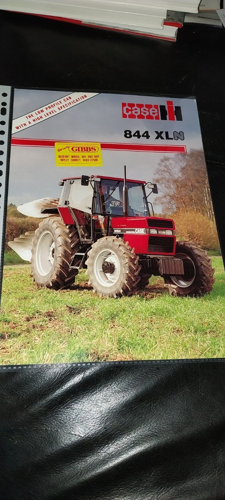 Case 844 XLN trekker folder traktor brochure, Ophalen of Verzenden