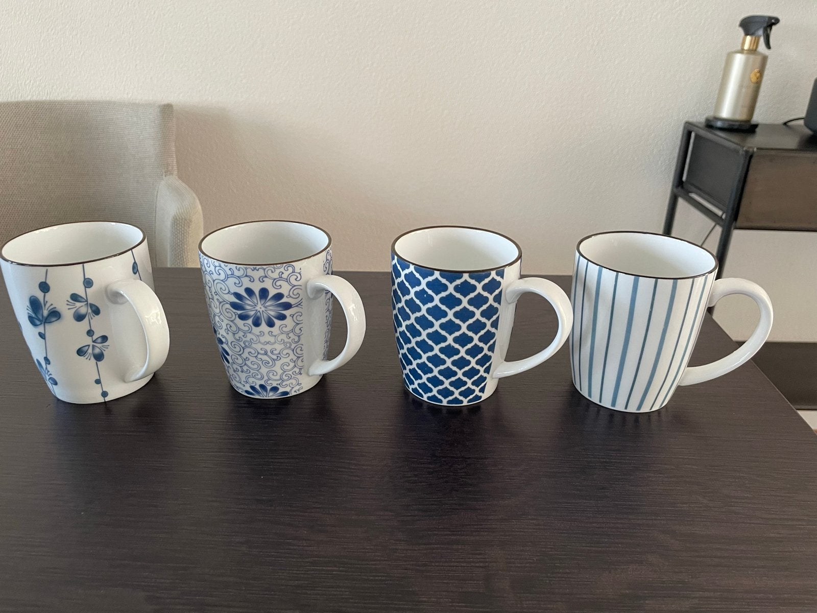 4 Riverdale mokken, Overige merken, Keramiek, Zo goed als nieuw, Mok