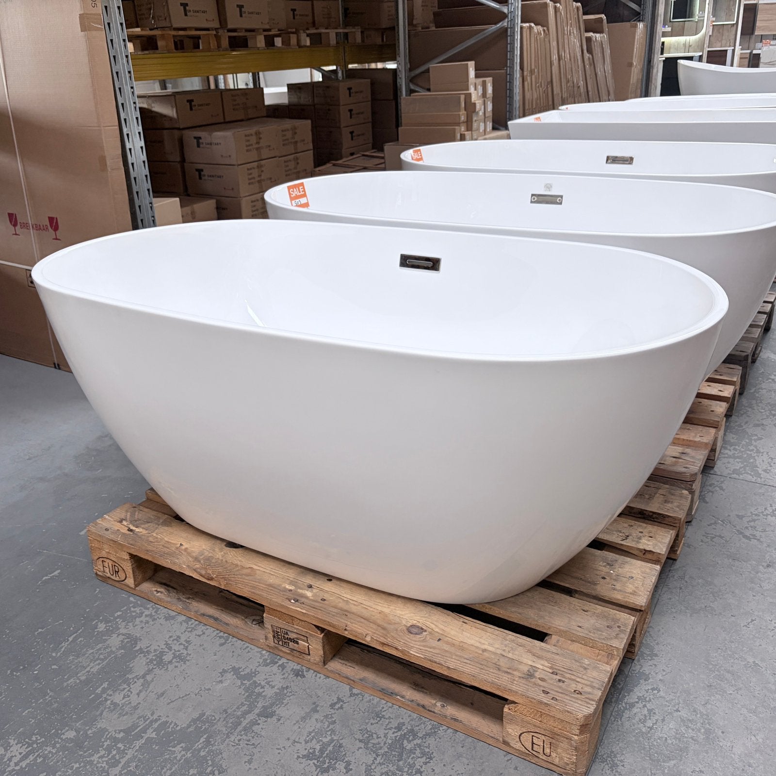 Nieuw ovaal ligbad 150x80x60 150 cmnr504, Ophalen of Verzenden, Nieuw