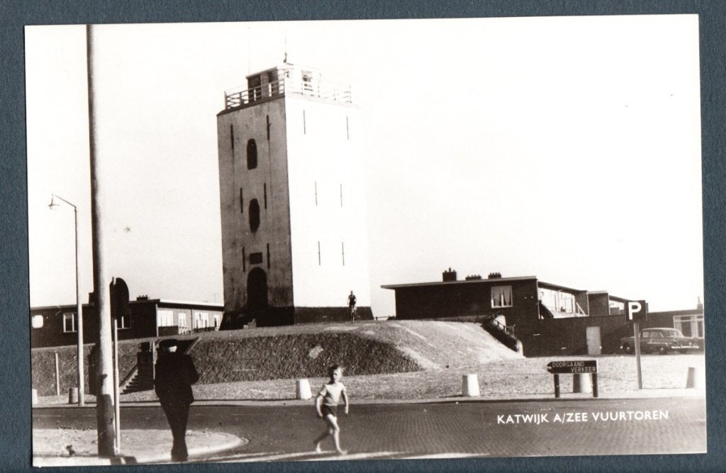 Katwijk aan Zee - Vuurtoren, Ophalen of Verzenden, 1960 tot 1980, Ongelopen, Zuid-Holland