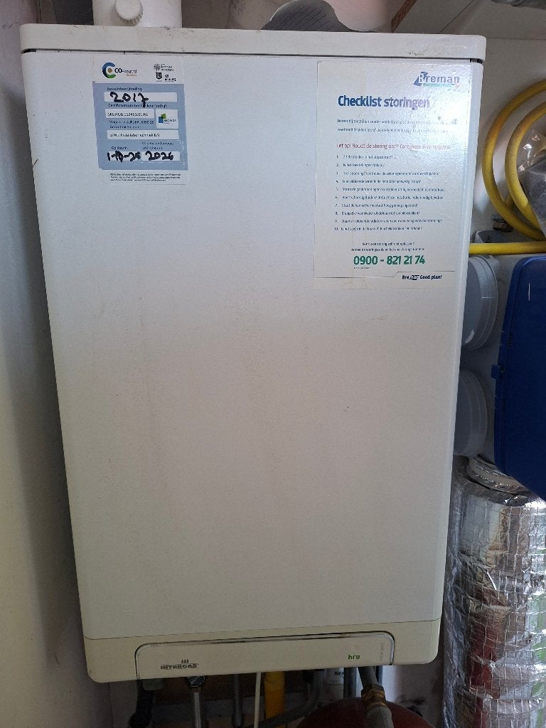 Intergas Kompakt HRE 36/30 CV-ketel - Goed onderhouden, Ophalen, Gebruikt, Hoog rendement (Hr), Cv-ketel of Combi-ketel