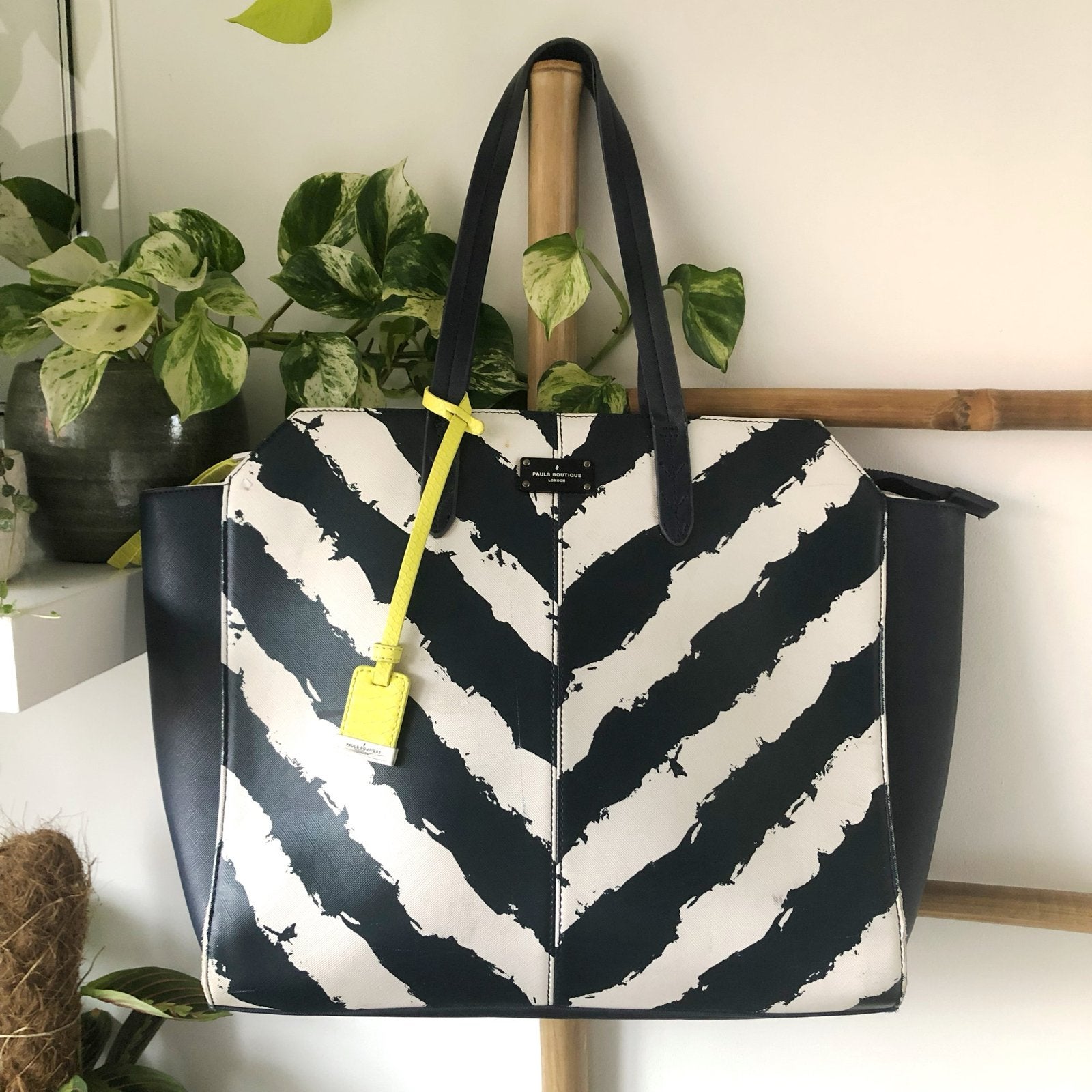 Paul's Boutique tas shopper met zebraprint, Ophalen of Verzenden, Gebruikt, Zwart, Shopper