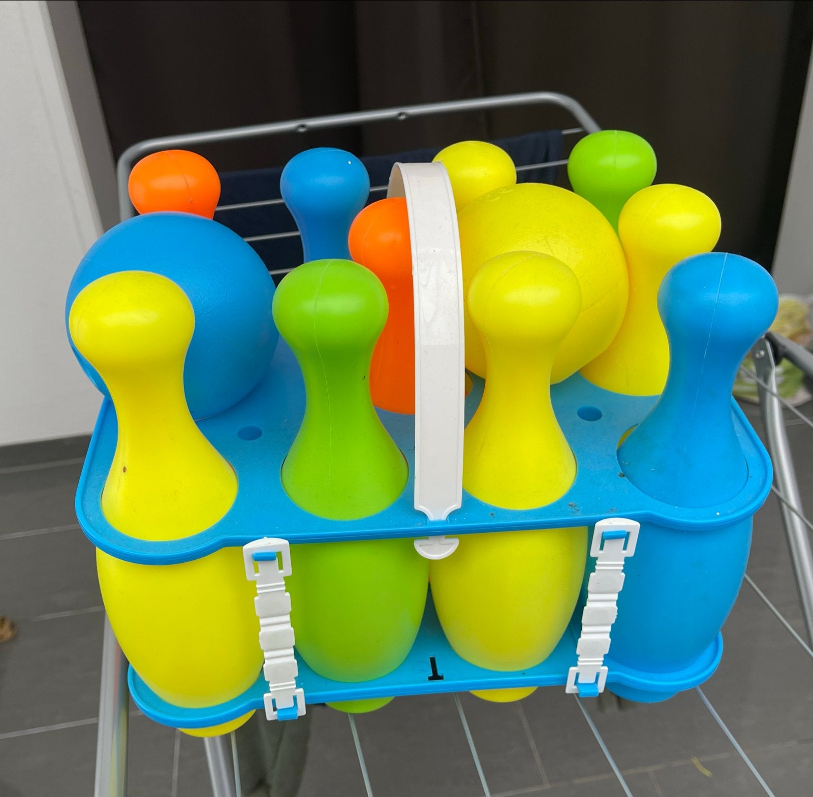 Kleurrijke Bowling Set voor Kinderen, Ophalen of Verzenden, Zo goed als nieuw