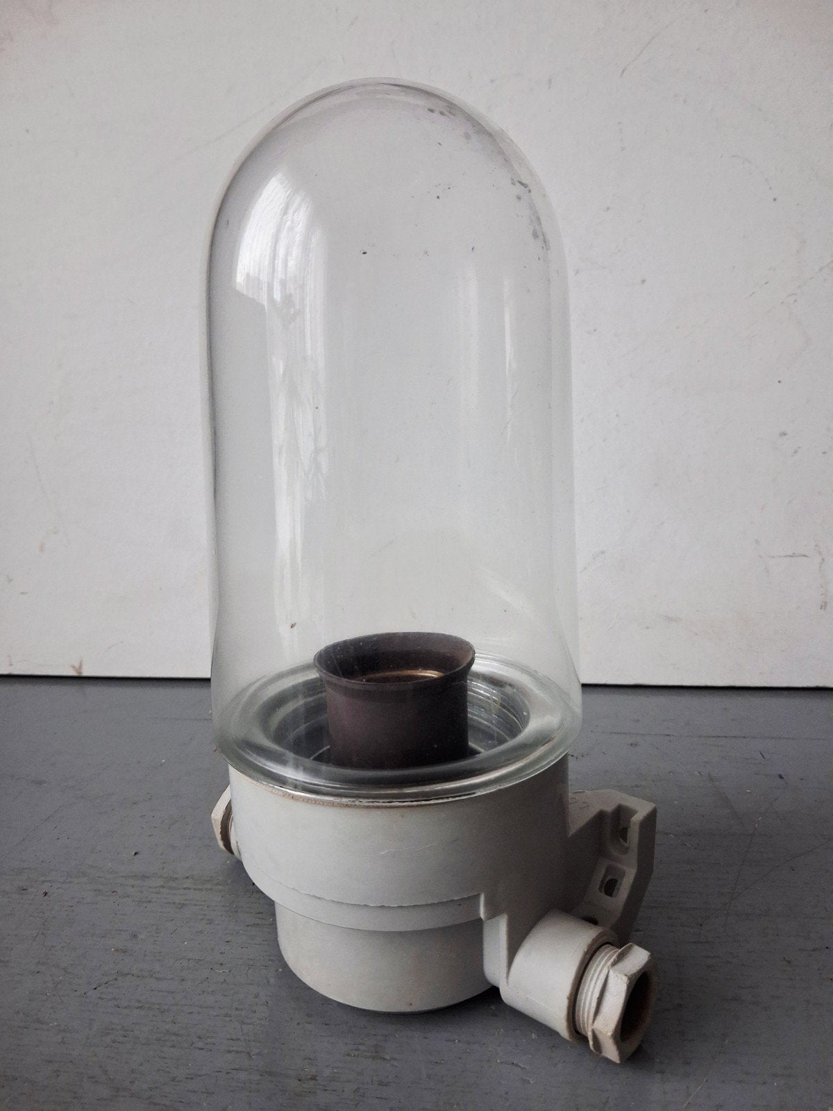 Vintage stallamp met kunststof voet, Ophalen of Verzenden