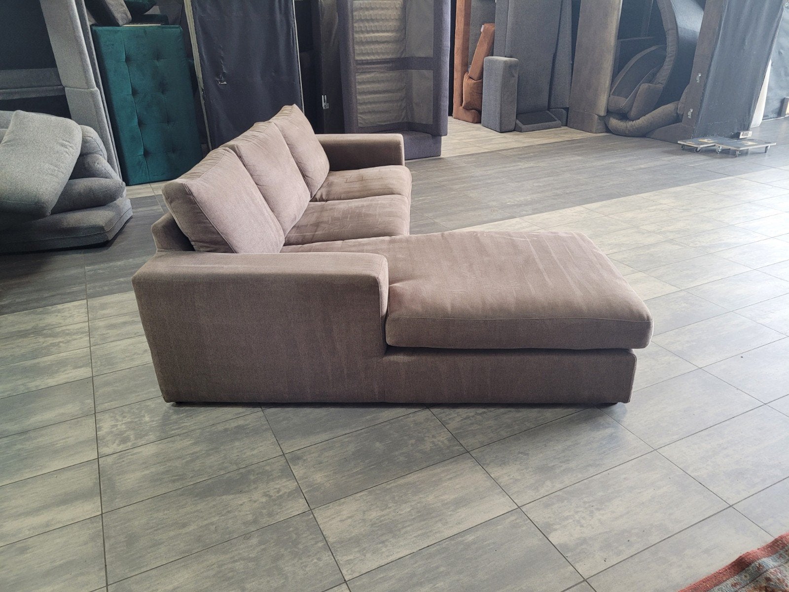 Foto 8 van ✅️️️️️️️️ GEREINIGD grijsbruine hoekbank 280x200 | BEZORGEN