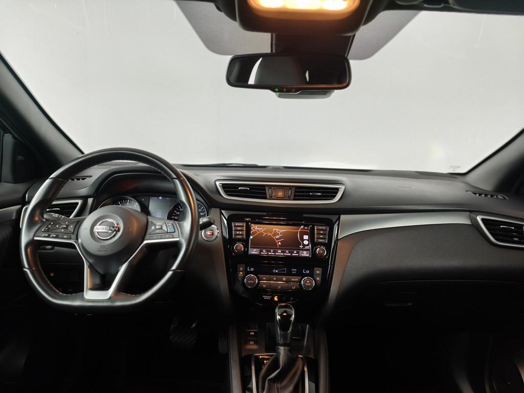 Nissan Qashqai 1.3 DIG-T Tekna + | Panoramadak | Leer | Came, Gebruikt, 4 cilinders, Zwart, Bedrijf
