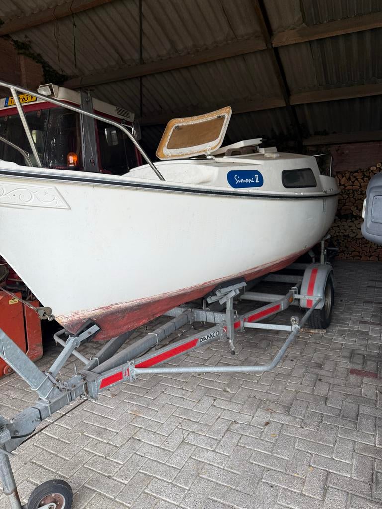 Zeilboot zonder tuigage, te gebruiken met eigen motor, Watersport en Boten, Zeilen en Zeiltoebehoren, Gebruikt, Overige typen