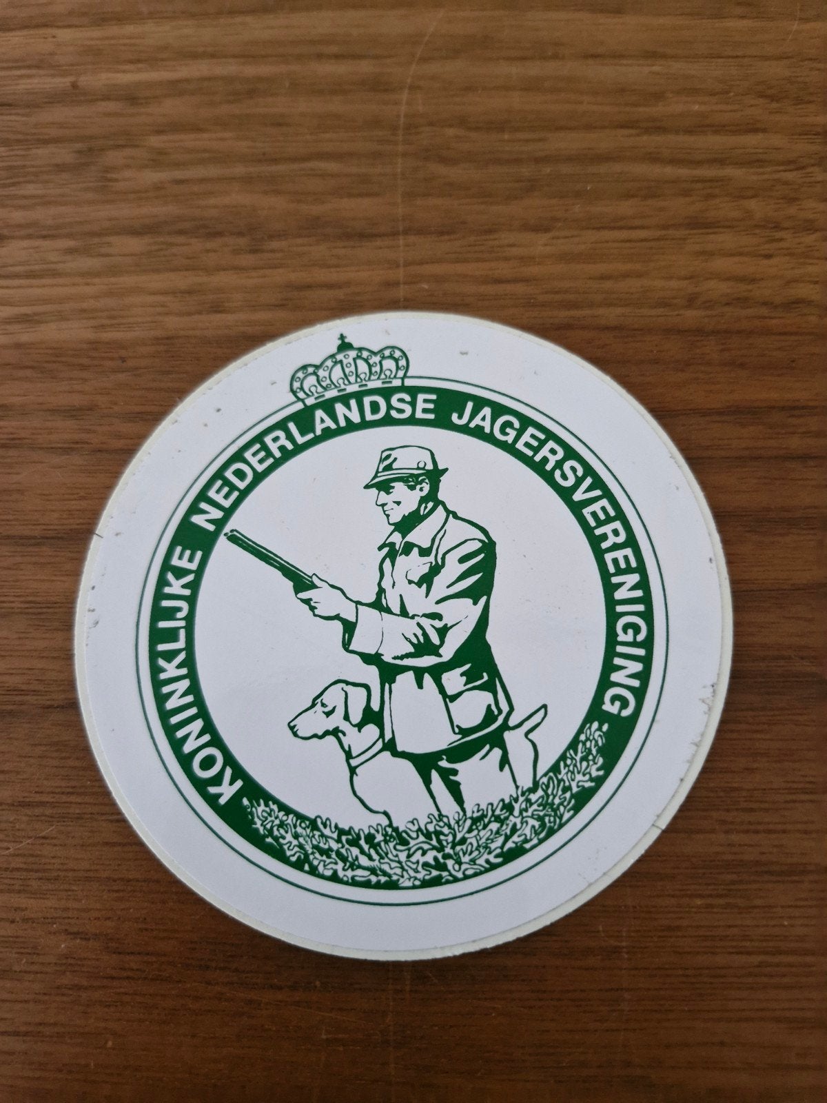 9255 Sticker Koninklijke Nederlandse Jagersvereniging, Ophalen of Verzenden, Gebruikt, Overige typen