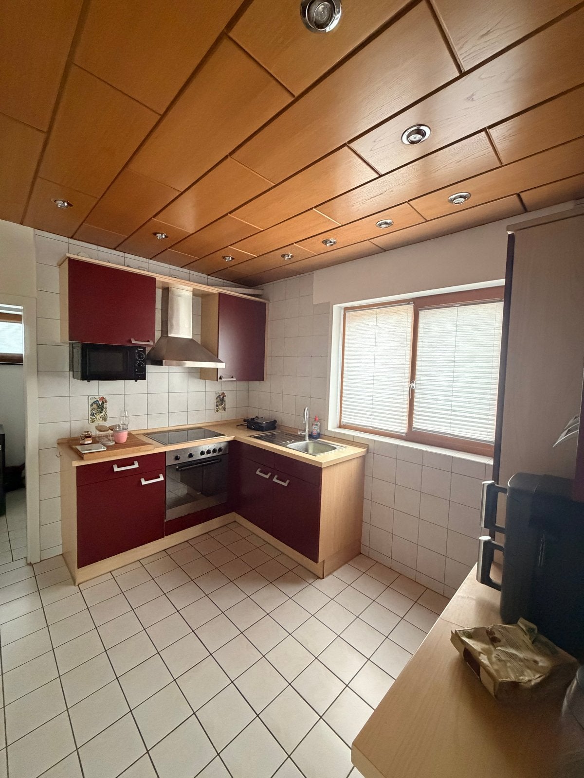 Complete hoekkeuken met inbouwapparatuur, Ophalen, Gebruikt, Hoekkeuken, Hout