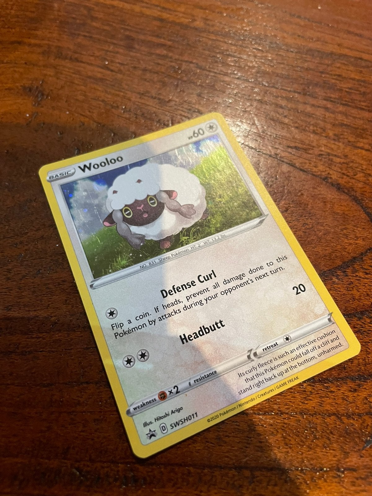 Reverse Holo Wooloo Pokémonkaart, Ophalen of Verzenden, Nieuw, Losse kaart