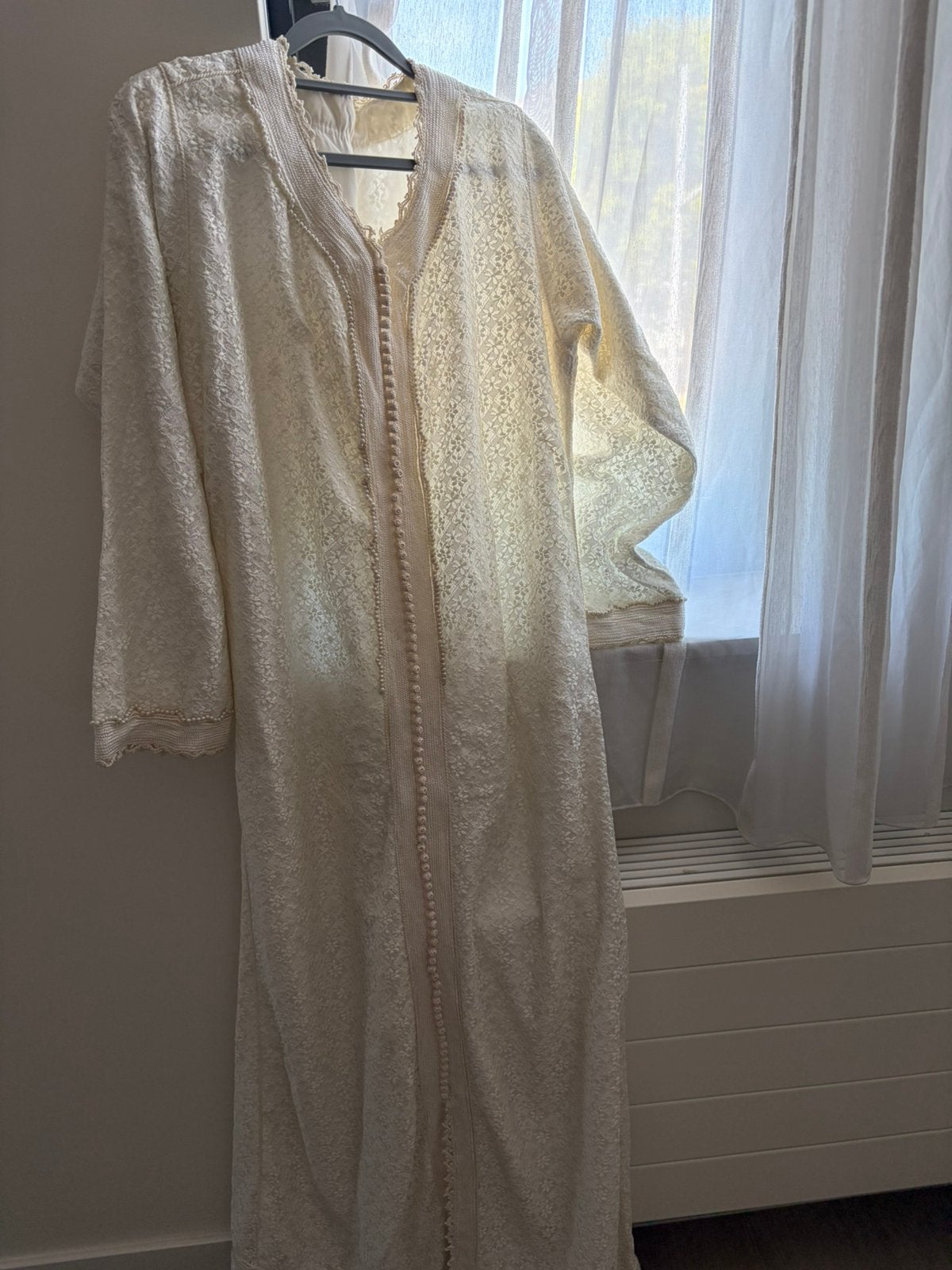 Kaftan takchita roomwit, Ophalen of Verzenden, Zo goed als nieuw