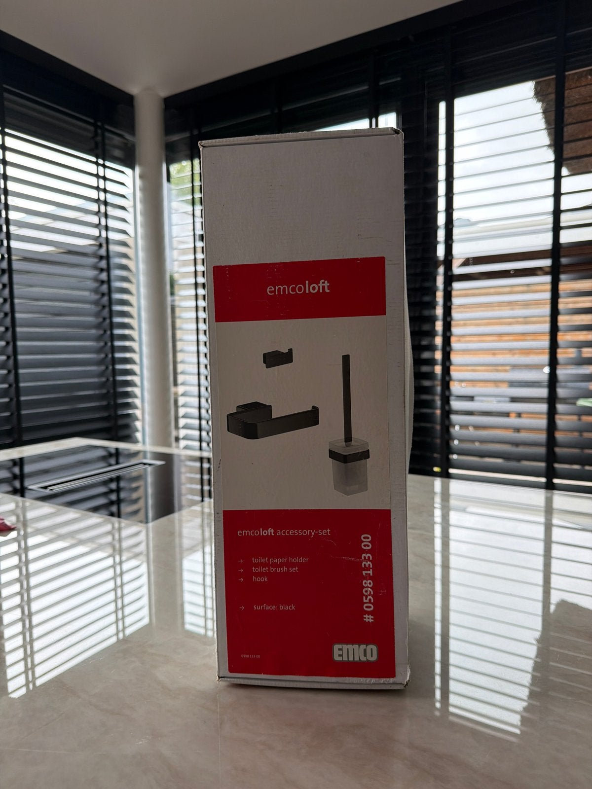 Emcoloft Badkamer Accessoire-set Zwart (Nieuw), Ophalen of Verzenden, Nieuw
