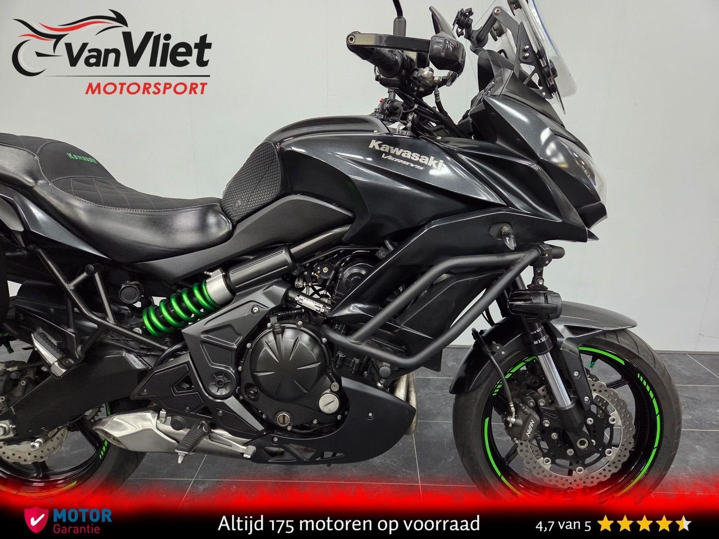 Erg Mooie Kawasaki Versys 650 Full Black Full Optio bj 2016, 2 cilinders, 649 cc, Bedrijf, Onbekend