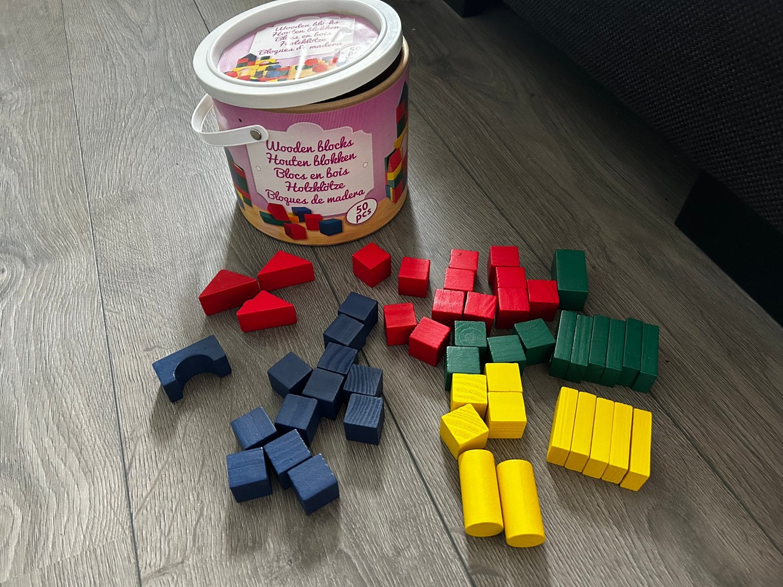 Houten bouwblokken zie foto’s voor alle blokken, Kinderen en Baby's, Speelgoed | Bouwstenen, Ophalen of Verzenden, Zo goed als nieuw