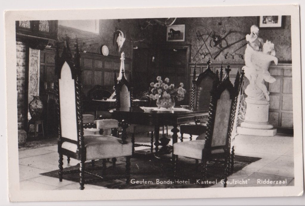 082 Geulem 1953 Ridderzaal Bondshotel Kasteel Geulzicht B25, Verzenden, 1940 tot 1960, Gelopen, Limburg