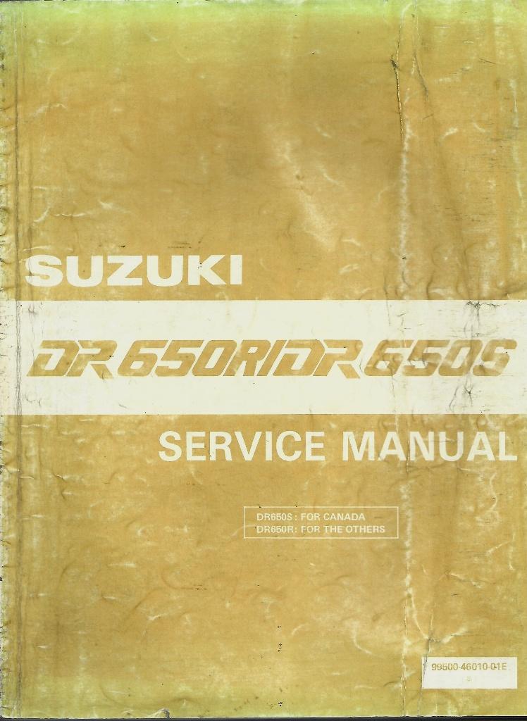 Suzuki Dakar DR650 R DR650 S service manual (5824z), Motoren, Handleidingen en Instructieboekjes, Suzuki, Ophalen of Verzenden