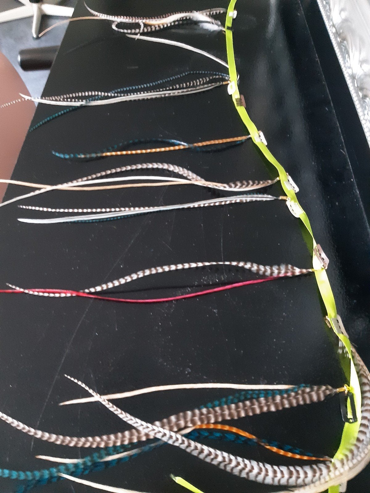 Haar feathers diversen kleuren nieuw, Sieraden, Tassen en Uiterlijk, Ophalen of Verzenden, Gebruikt, Pruik of Haarverlenging