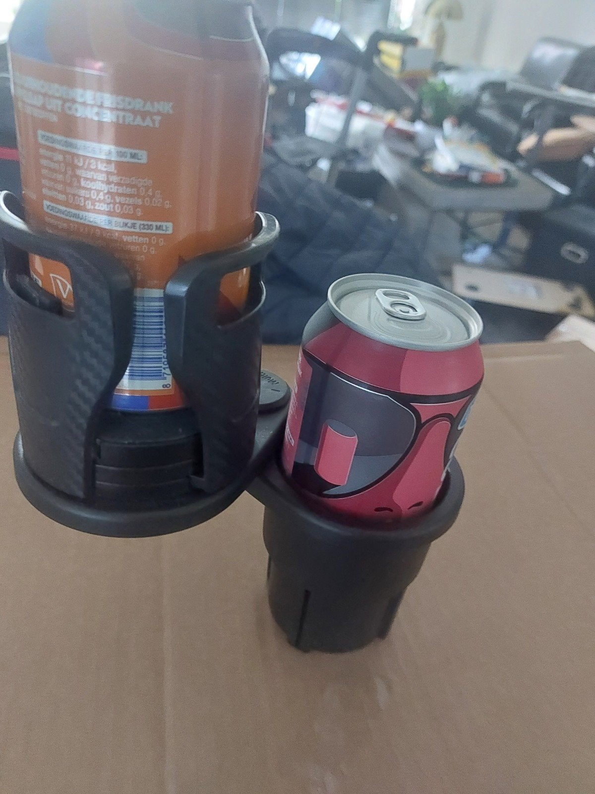 Auto bekerhouder voor twee blikjes/bekers - Nieuw, Auto diversen, Auto-accessoires, Ophalen of Verzenden, Nieuw