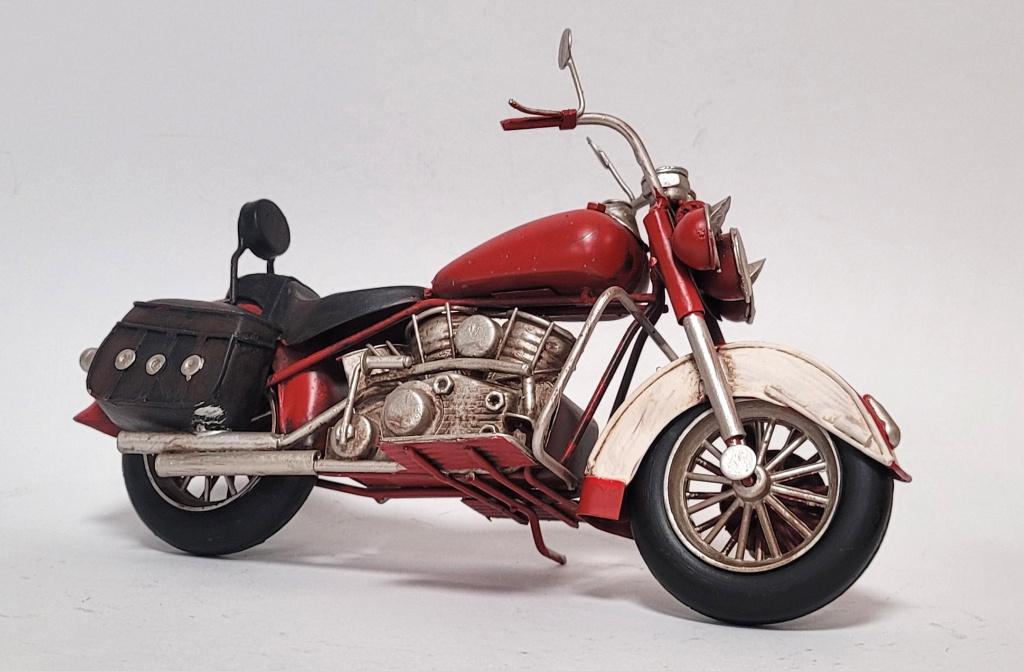 Motor rood motorcycle metalen model blikken miniatuur deco, Huis en Inrichting, Woonaccessoires | Wanddecoraties, Info@deconoord.nl