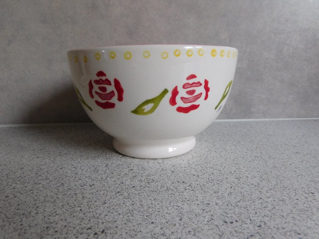 Kom 14x8,5 cm. C'est la Vie Spongeware JET by ter Steege, Ophalen of Verzenden, Zo goed als nieuw, Kom(men), Overige stijlen