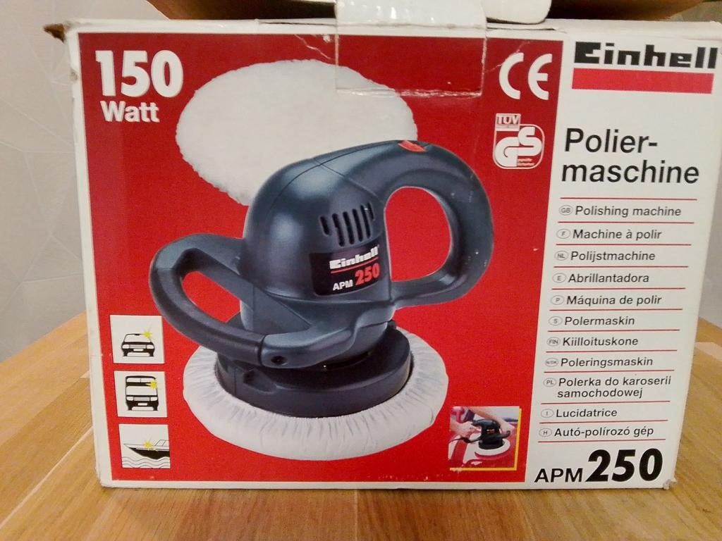 Einhell APM 250 Polijstmachine - Zo goed als nieuw, Auto diversen, Onderhoudsmiddelen, Ophalen of Verzenden