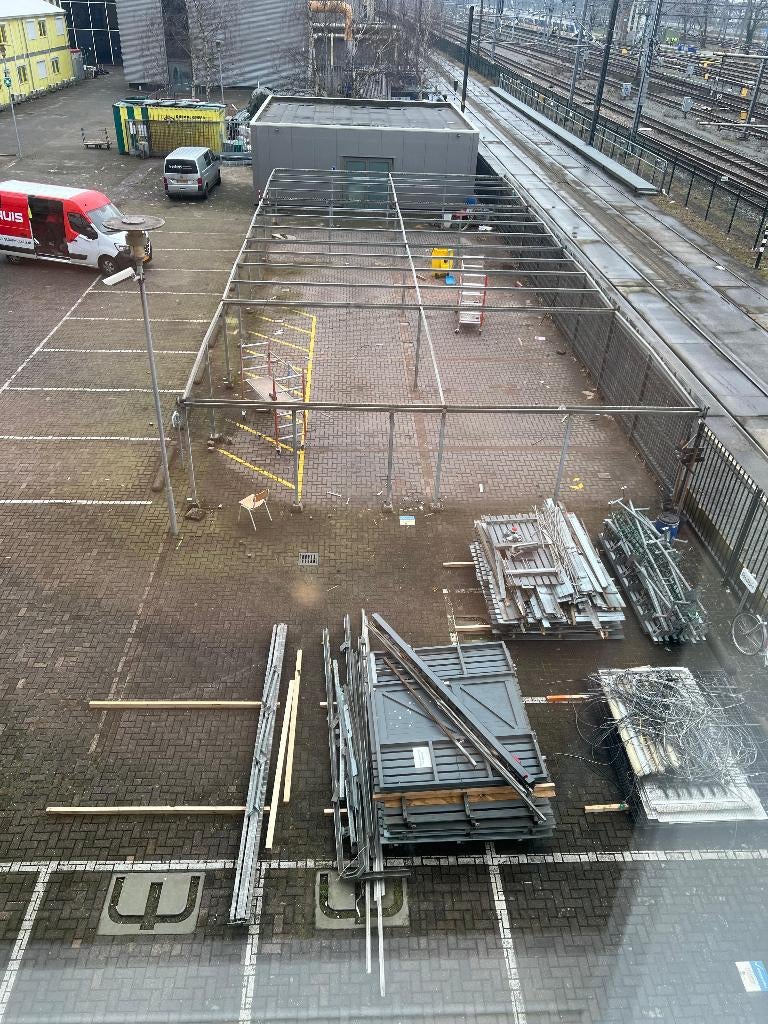 Fietsenstalling overkapping hal schuur loods ( 260 ), Tuin en Terras, Overkappingen, Ophalen, Overige typen, Zo goed als nieuw