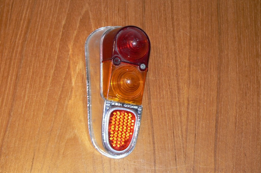 Chromen linker achterlichtglas Renault 4 (achterlicht chroom, Auto-onderdelen, Verlichting, Ophalen of Verzenden, Gebruikt, Renault
