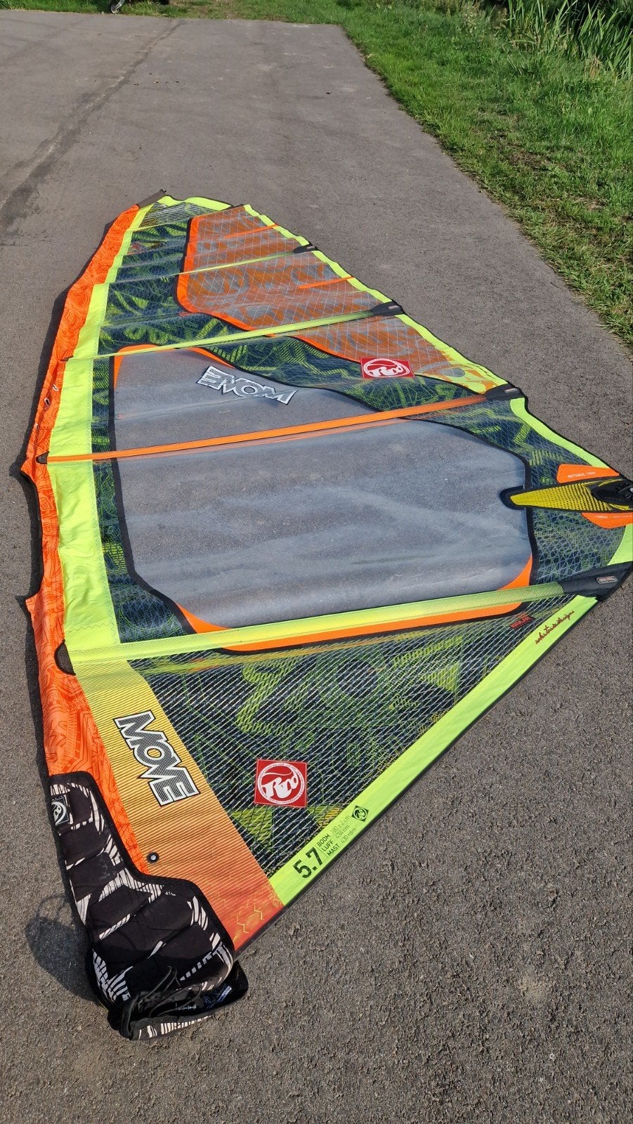 RRD freeride freewave surfzeil 5,7 m2, Ophalen, Gebruikt, 5 tot 6.5 m², RRD